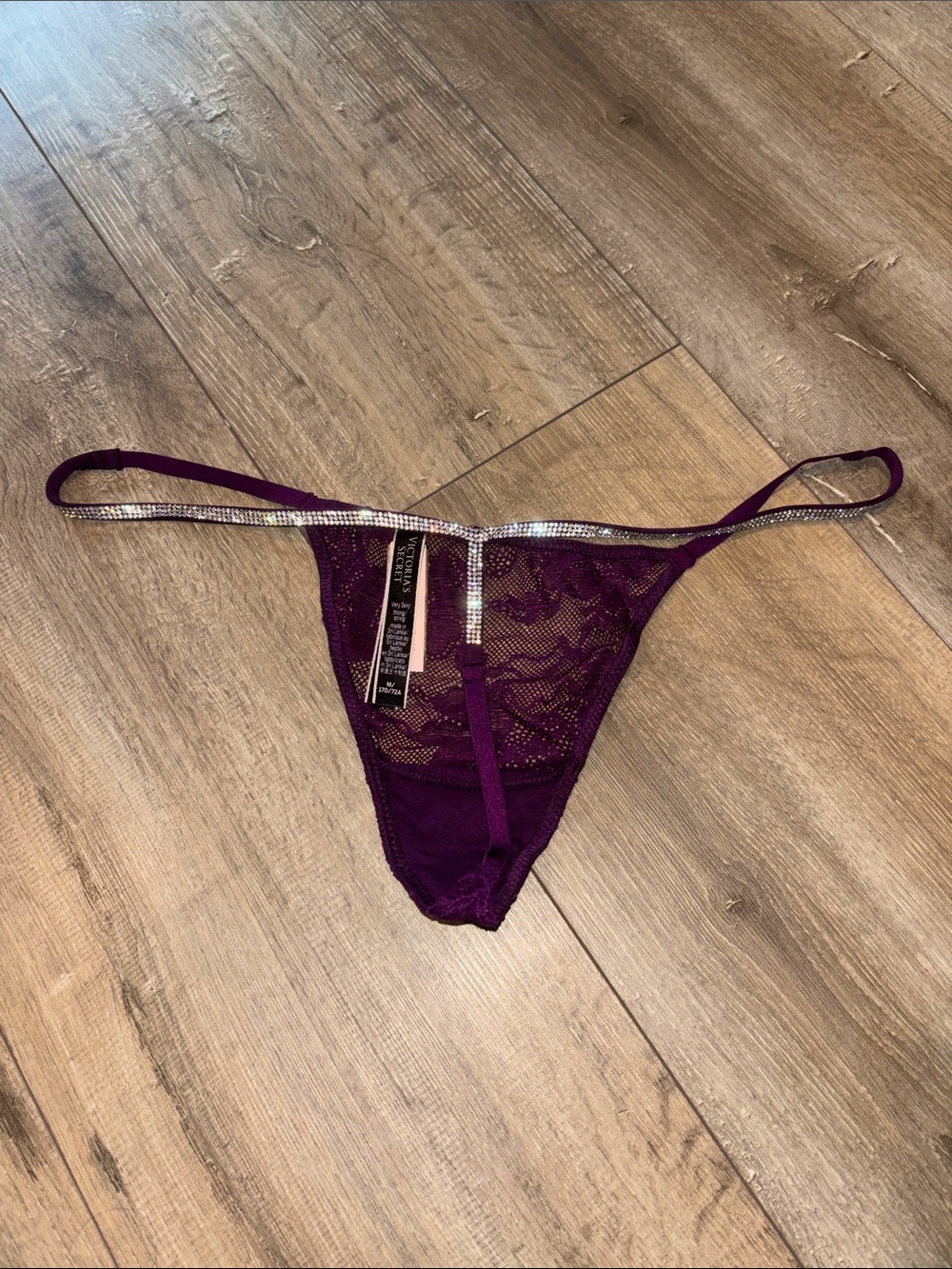 Victoria’s Secret Lace Shine Strap Thong Panty - Picture 3 of 4